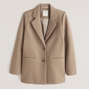 BNWT Abercrombie & Fitch Wool-Blend Blazer Coat